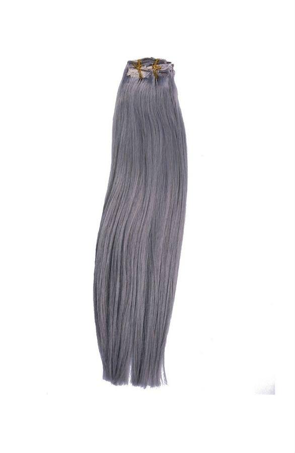 Platinum Gray Clip-In Extensions